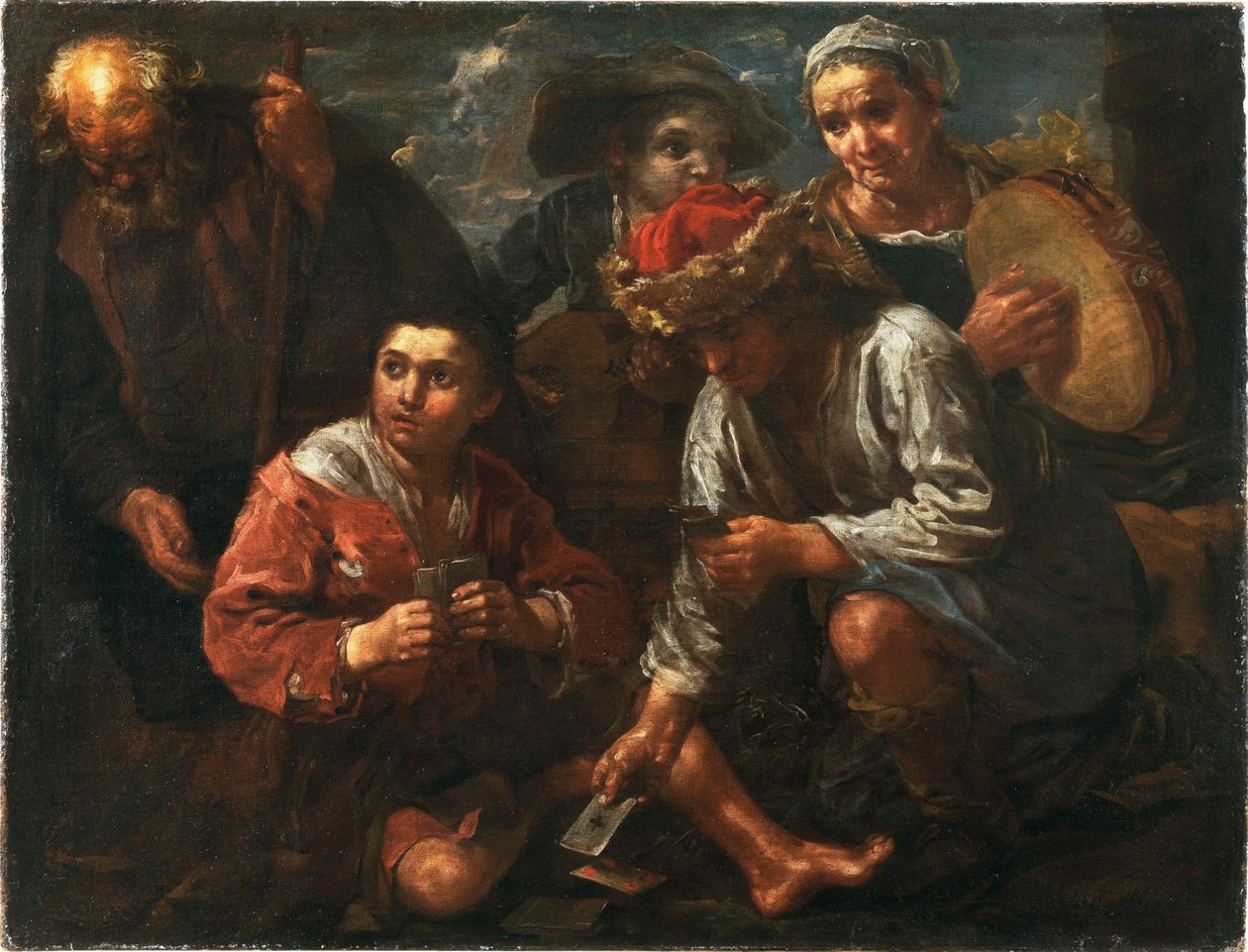 Kaartspelers door Bernhard Keil