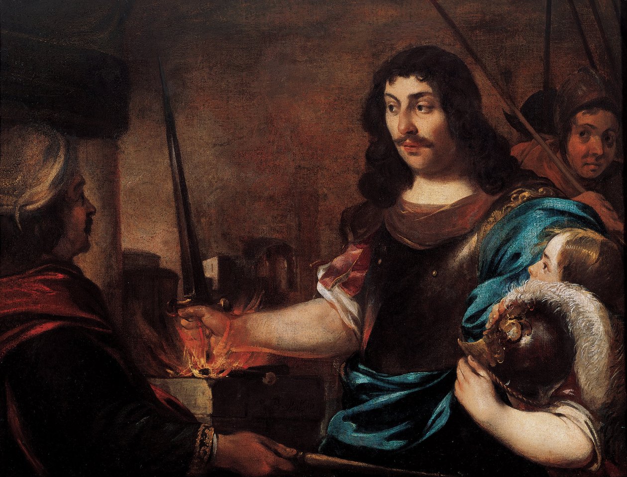De heldhaftigheid van Caius Mucius Scaevola door Bernhard Keil