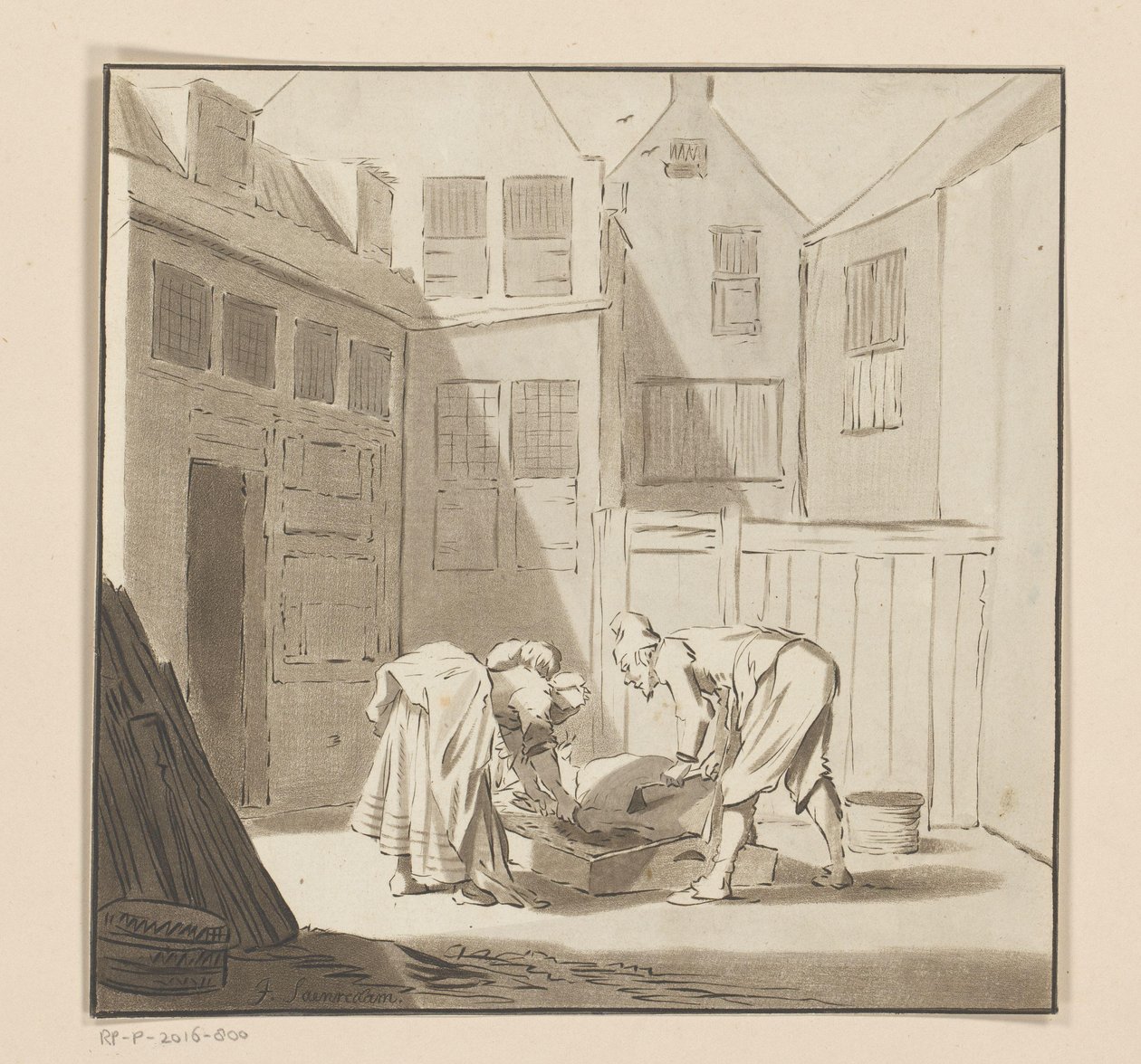 Varkensslacht door Bernhard Schreuder
