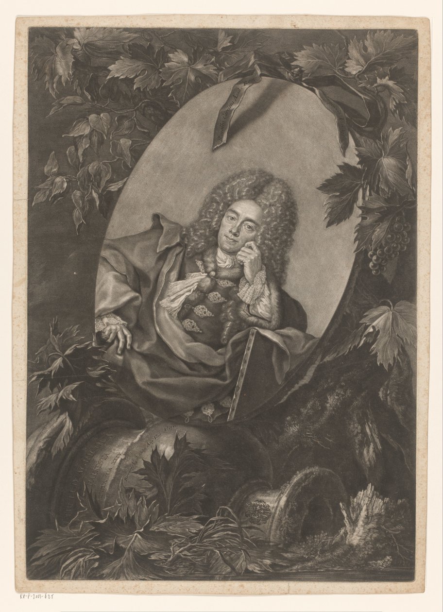 Portret van Christoph Ludwig Agricola door Bernhard Vogel