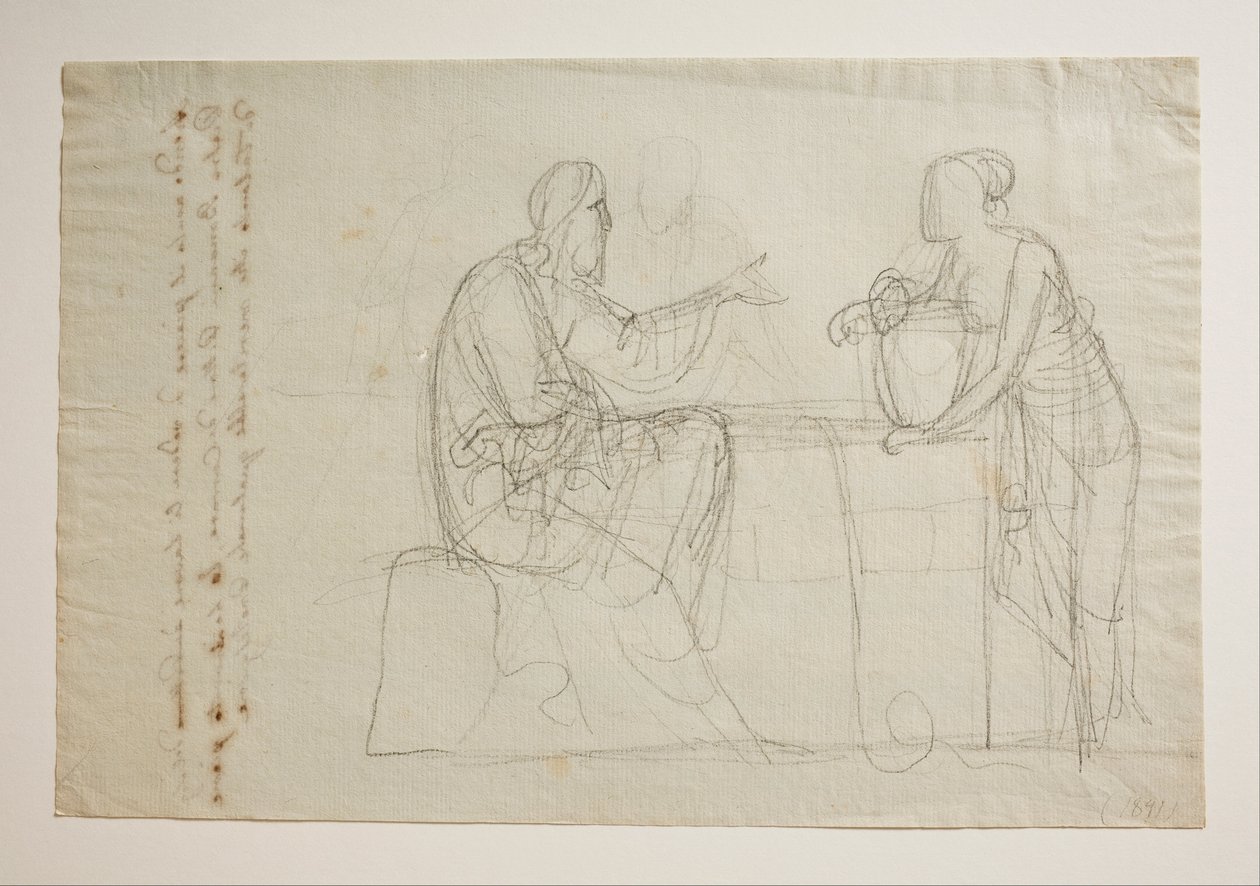 Christus en de Samaritaanse vrouw door Bertel Thorvaldsen
