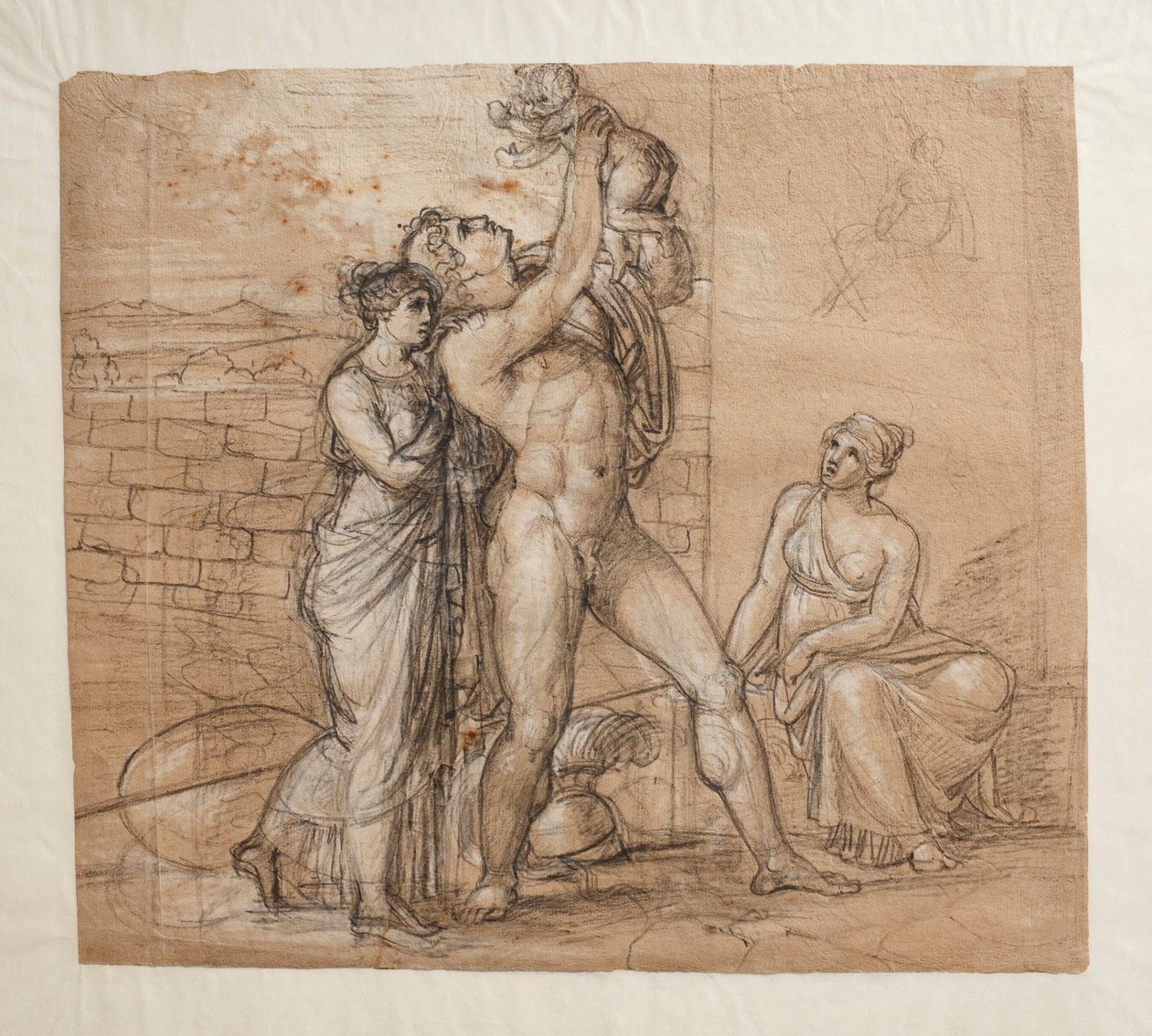 Hectors afscheid van Andromache en Astyanax door Bertel Thorvaldsen