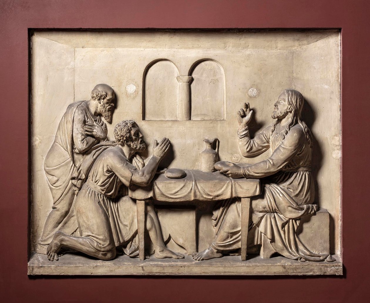 Christus in Emmaüs door Bertel Thorvaldsen
