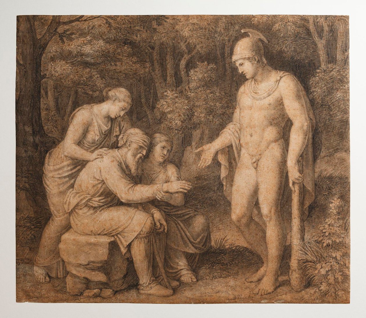 Oedipus in Colonus door Bertel Thorvaldsen