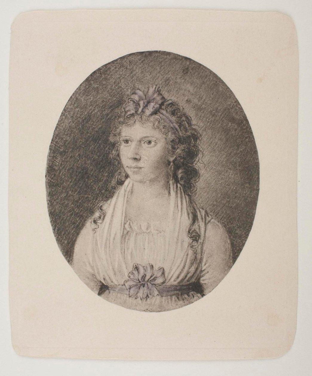 Portret van Maren Schou West, geboren Grønlund door Bertel Thorvaldsen