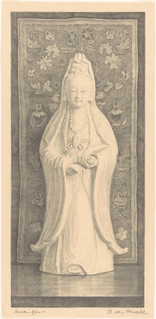 Kwan Yin door Bertha van Hasselt (signed by artist)