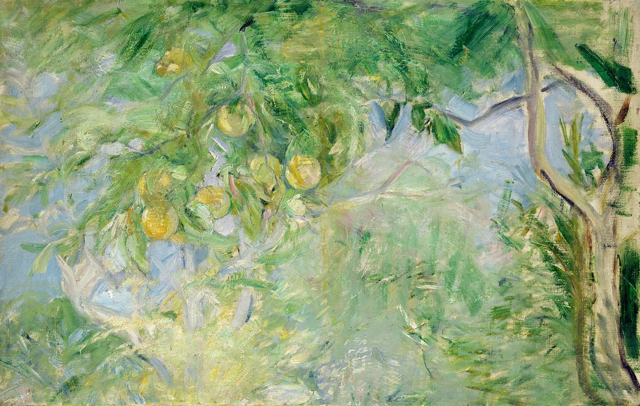Sinaasappelboomtakken, 1889 door Berthe Morisot