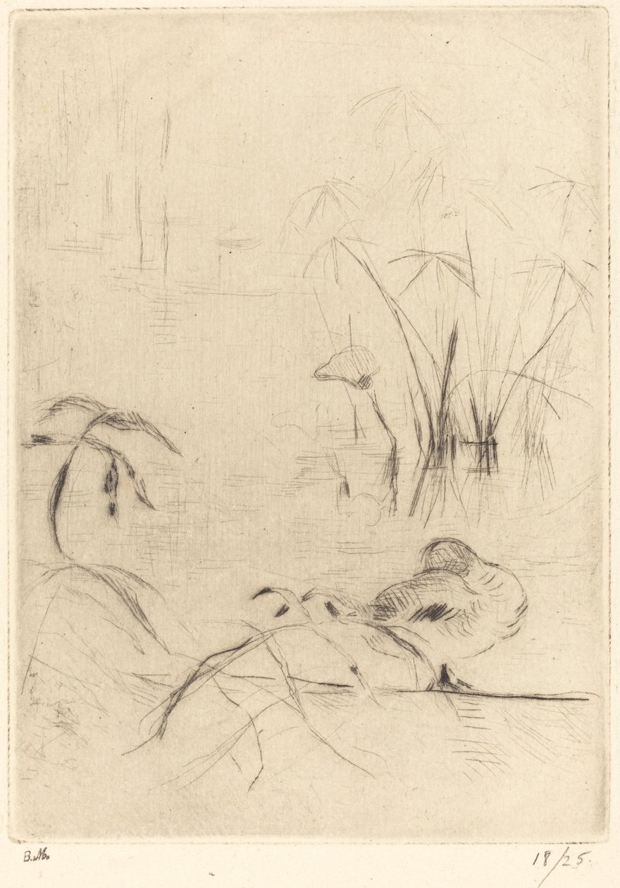 Eenden Rustend aan de Oever door Berthe Morisot