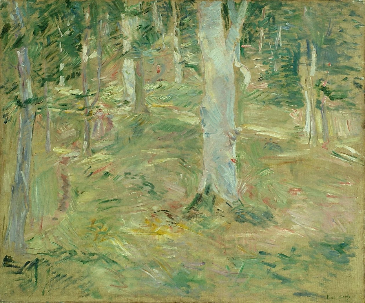 Bos van Compiègne door Berthe Morisot