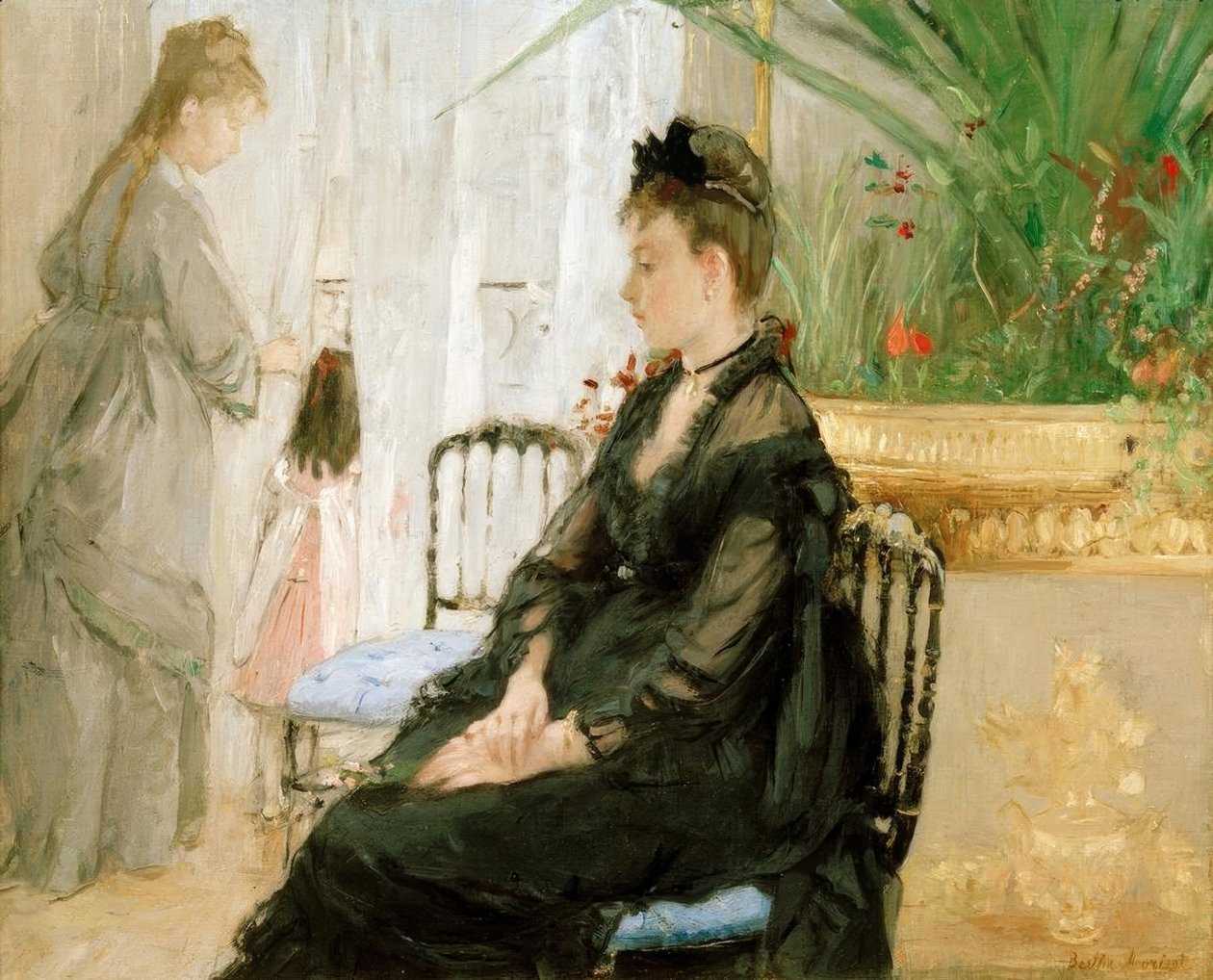 Interieur door Berthe Morisot