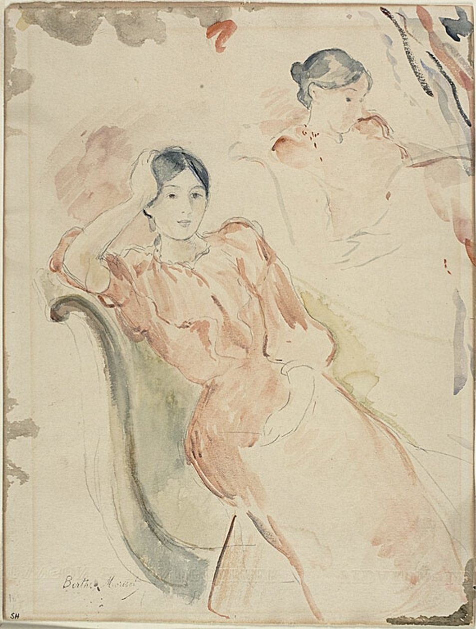 Jeanne Pontillon door Berthe Morisot