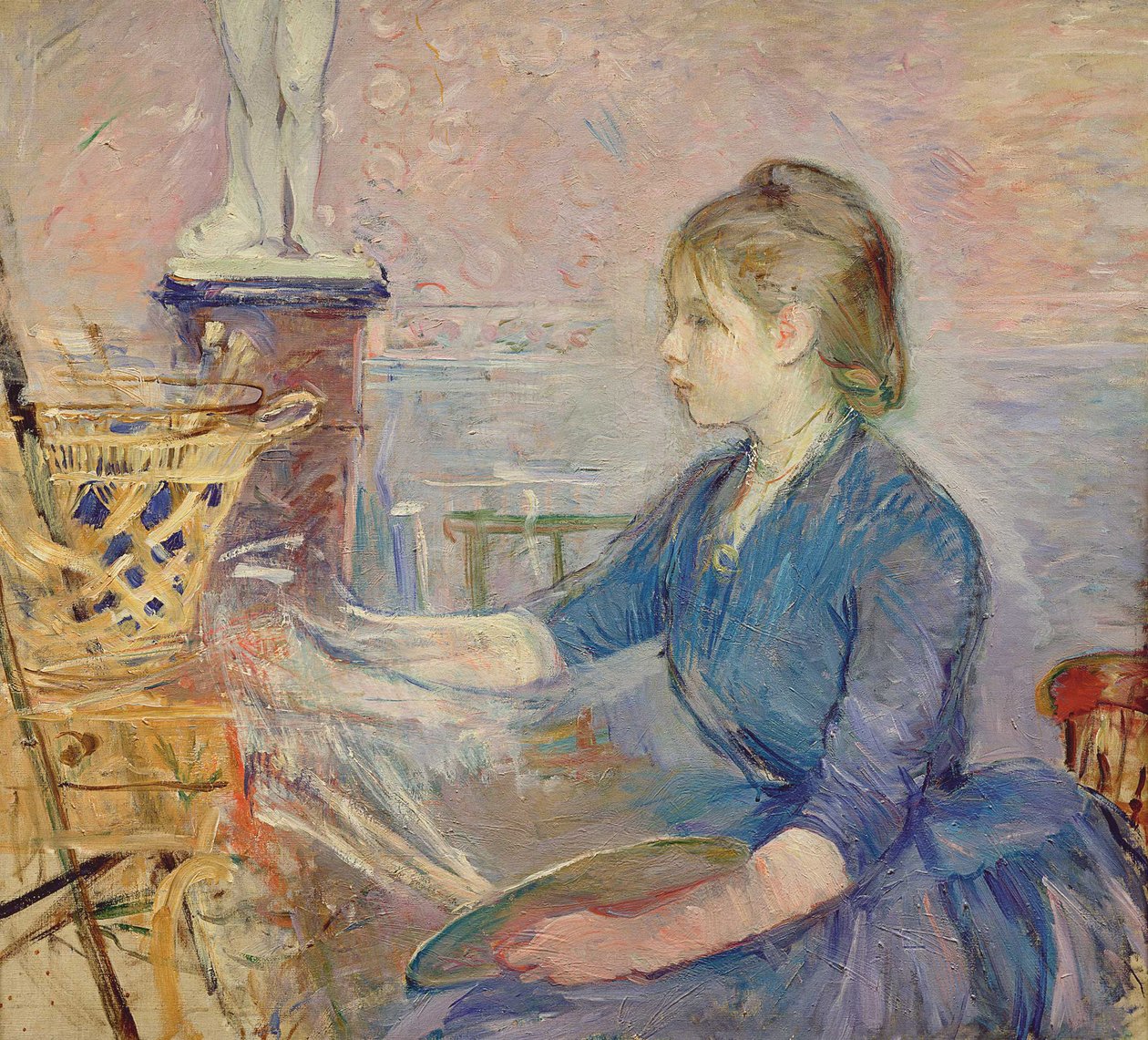 Paule Gobillard schildert door Berthe Morisot