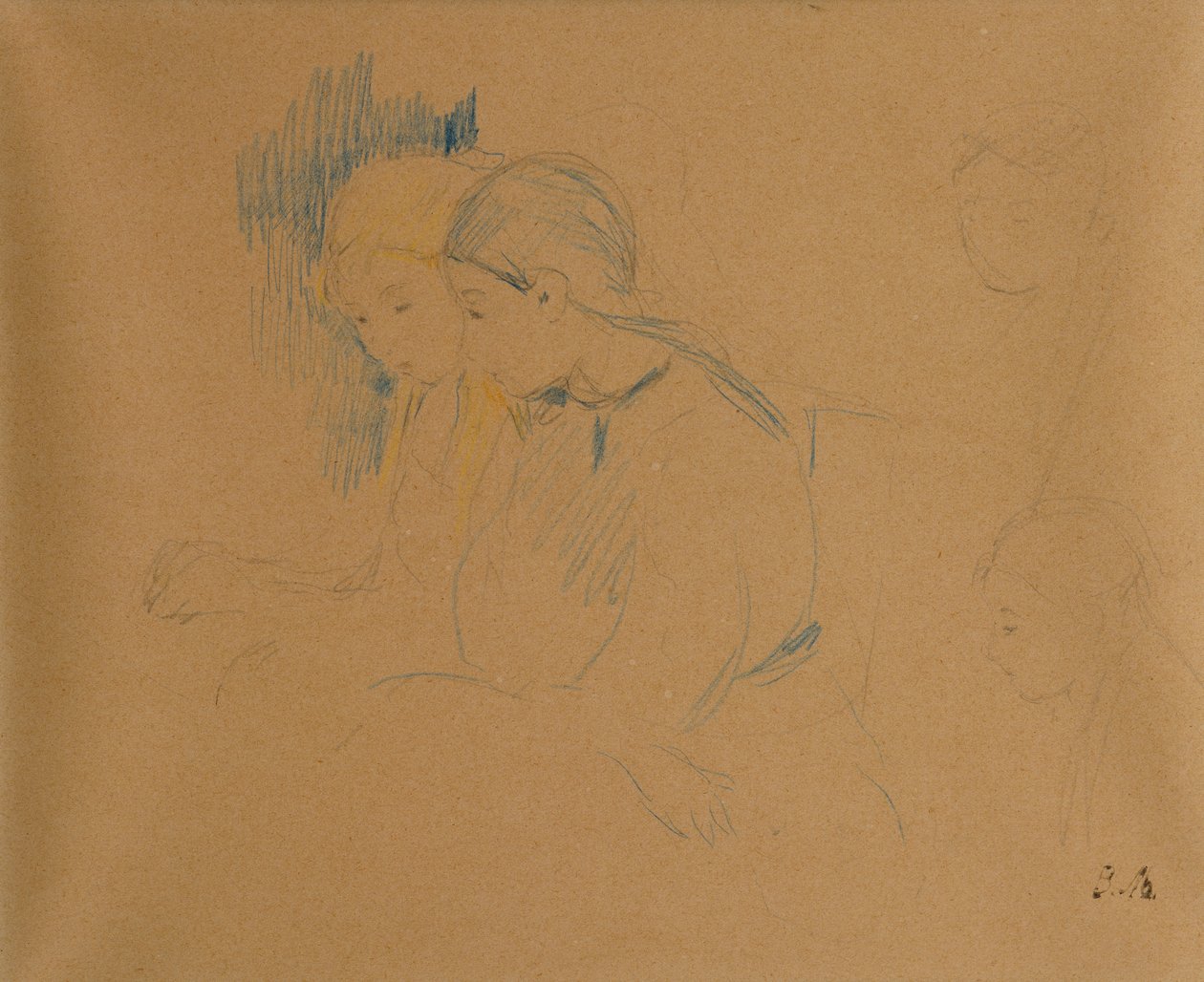 Portret van jonge meisjes door Berthe Morisot