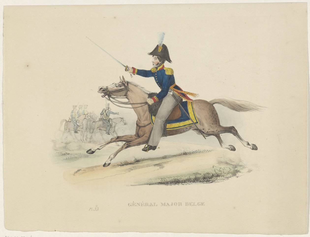 Belgische generaal-majoor, 1830 door Bertrand
