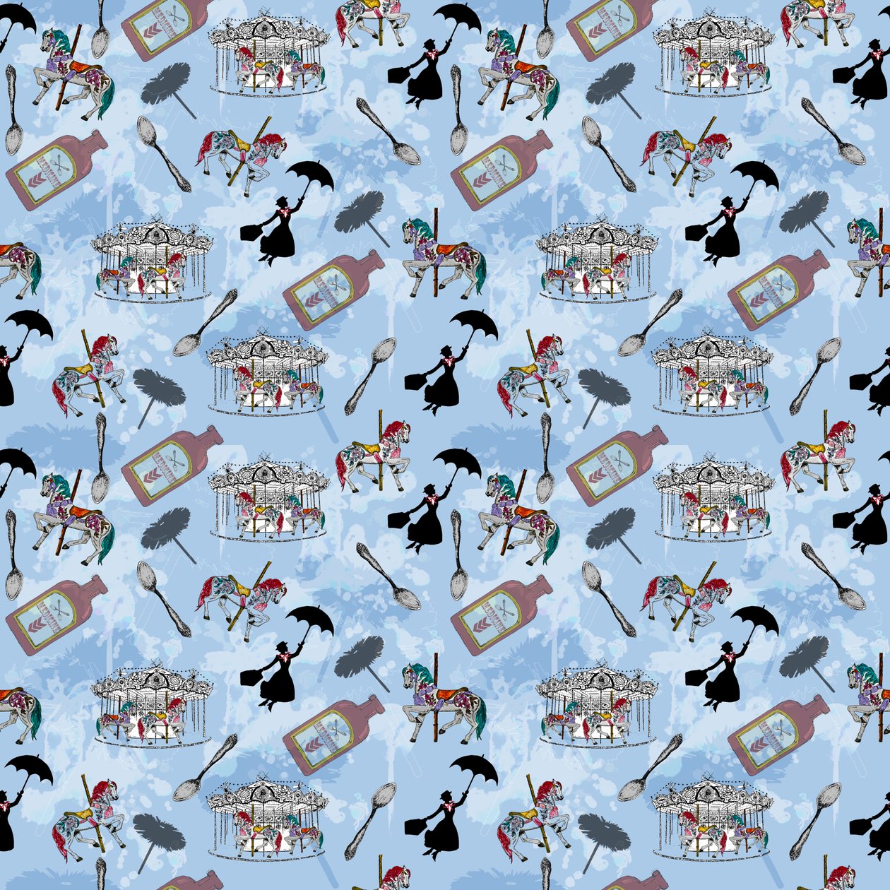 Mary Poppins, 2015 (herhalingspatroon) door Beth Travers