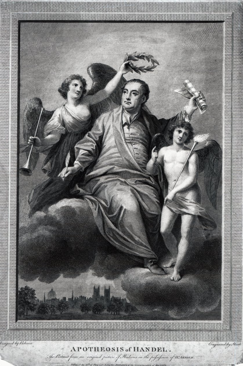 Apotheose van Handel, 1787 door Biagio Rebecca
