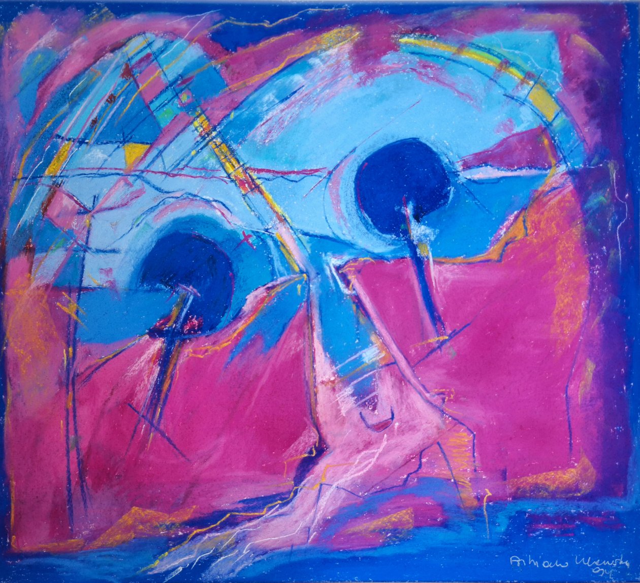 Landschap in Geboorte 1 door Bibiana Ulanosky