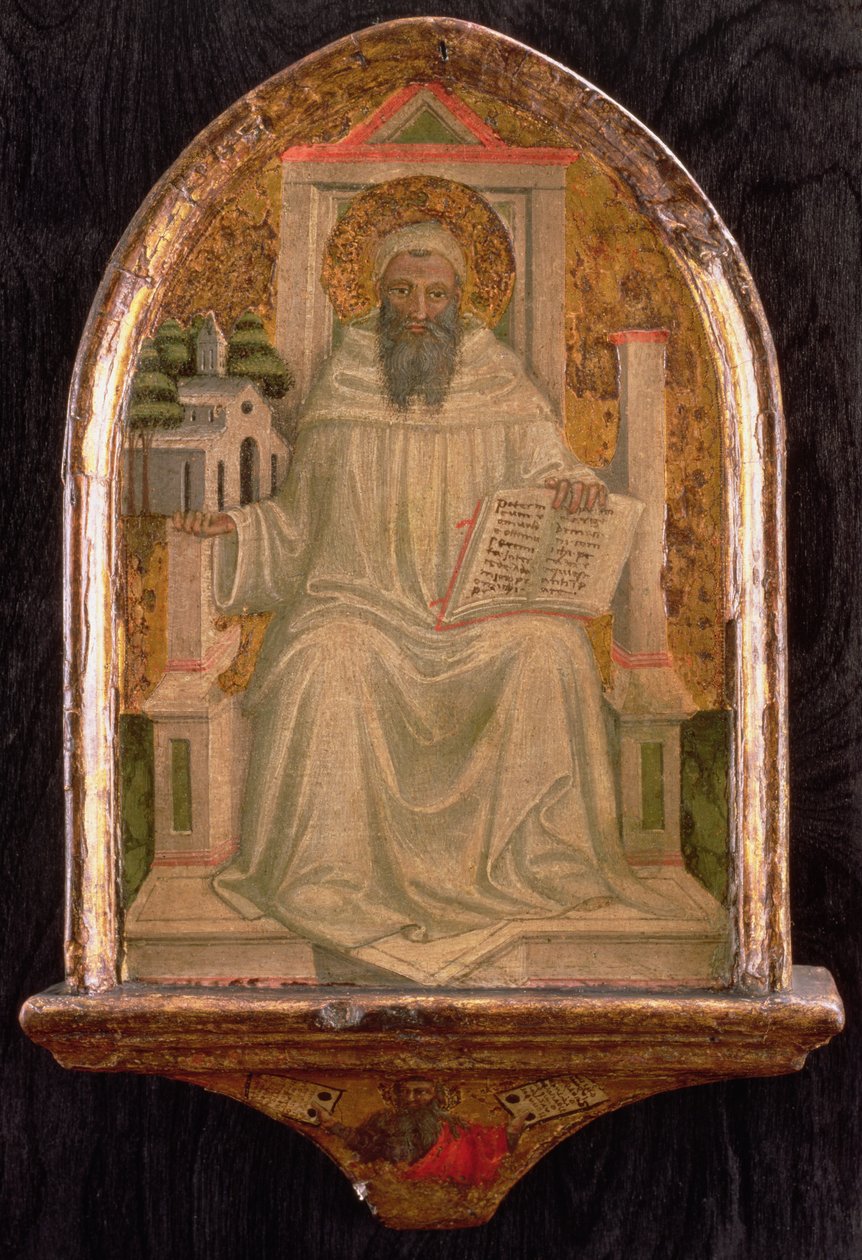 St. Romuald (gestorven 1027) door Bicci di Lorenzo