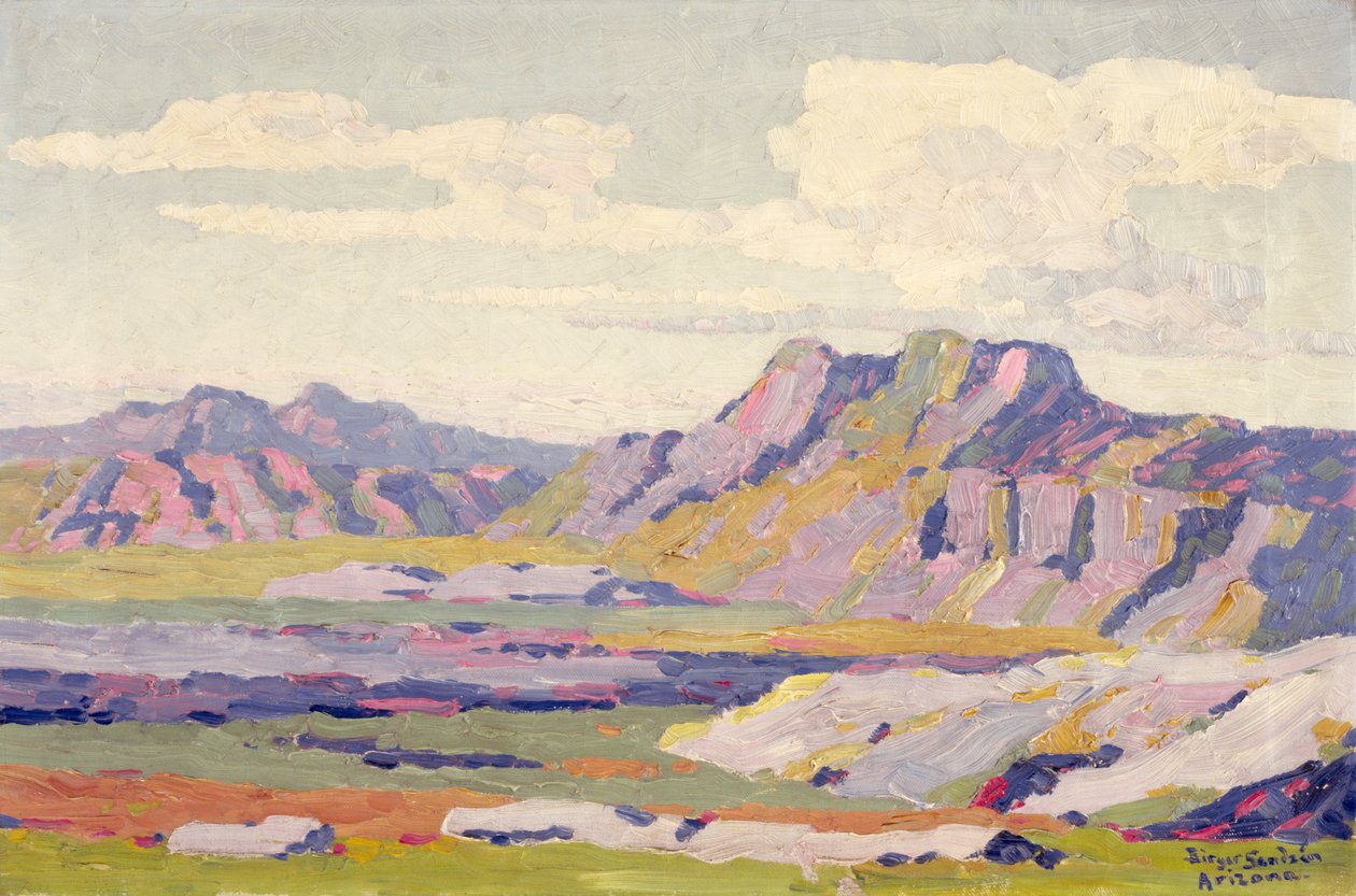 In de geschilderde woestijn, Arizona door Birger Sandzen
