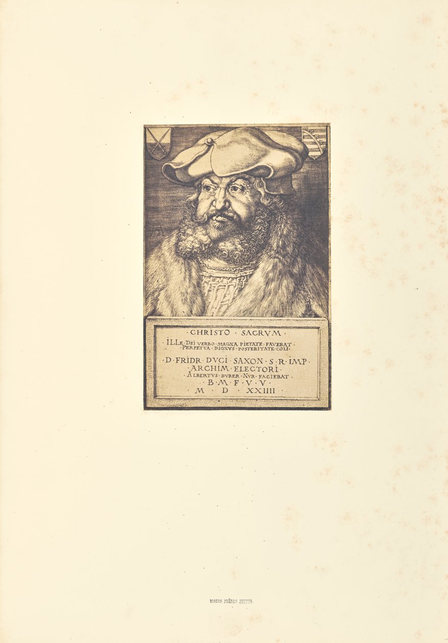 Frederik, keurvorst van Saksen door Bisson Frères