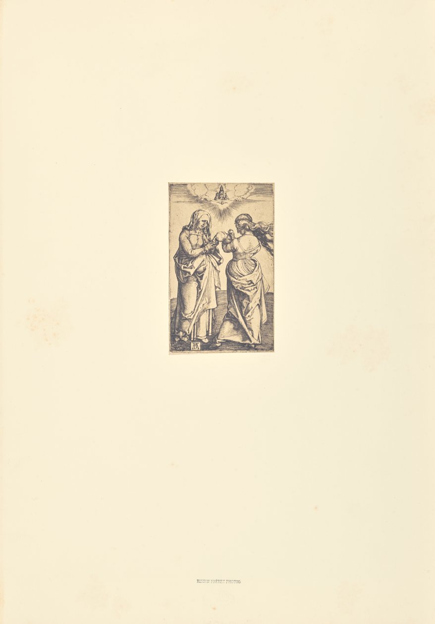 Sint Anna en de Maagd Maria door Bisson Frères