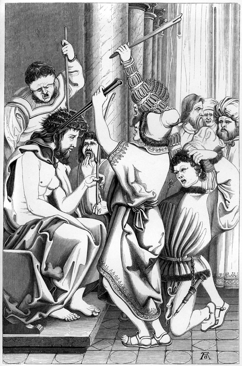 De bespotting van Christus, 16e eeuw 1849 door Bisson and Cottard