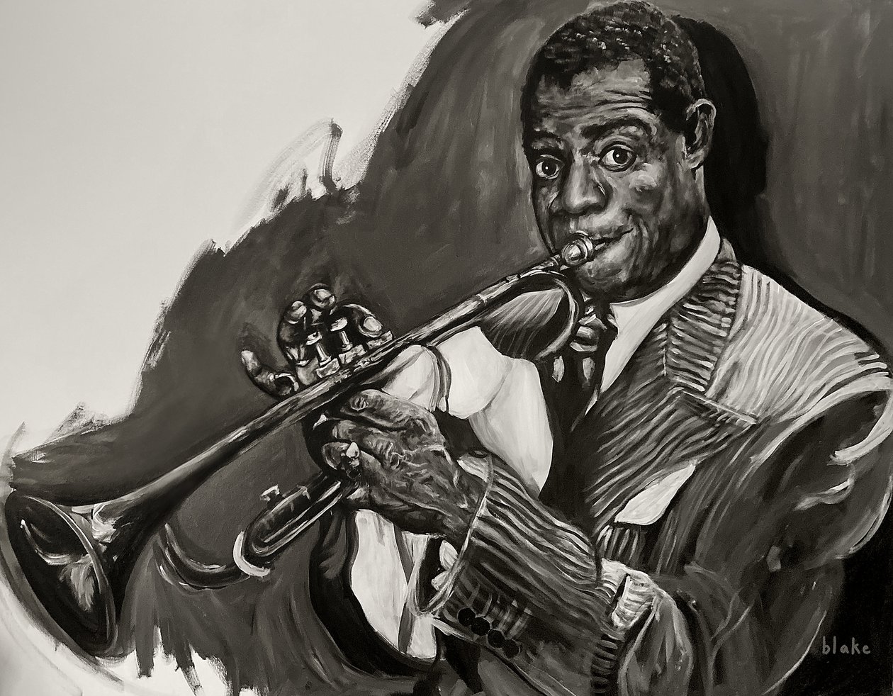 Louis Armstrong, ca. 2021 door Blake Munch