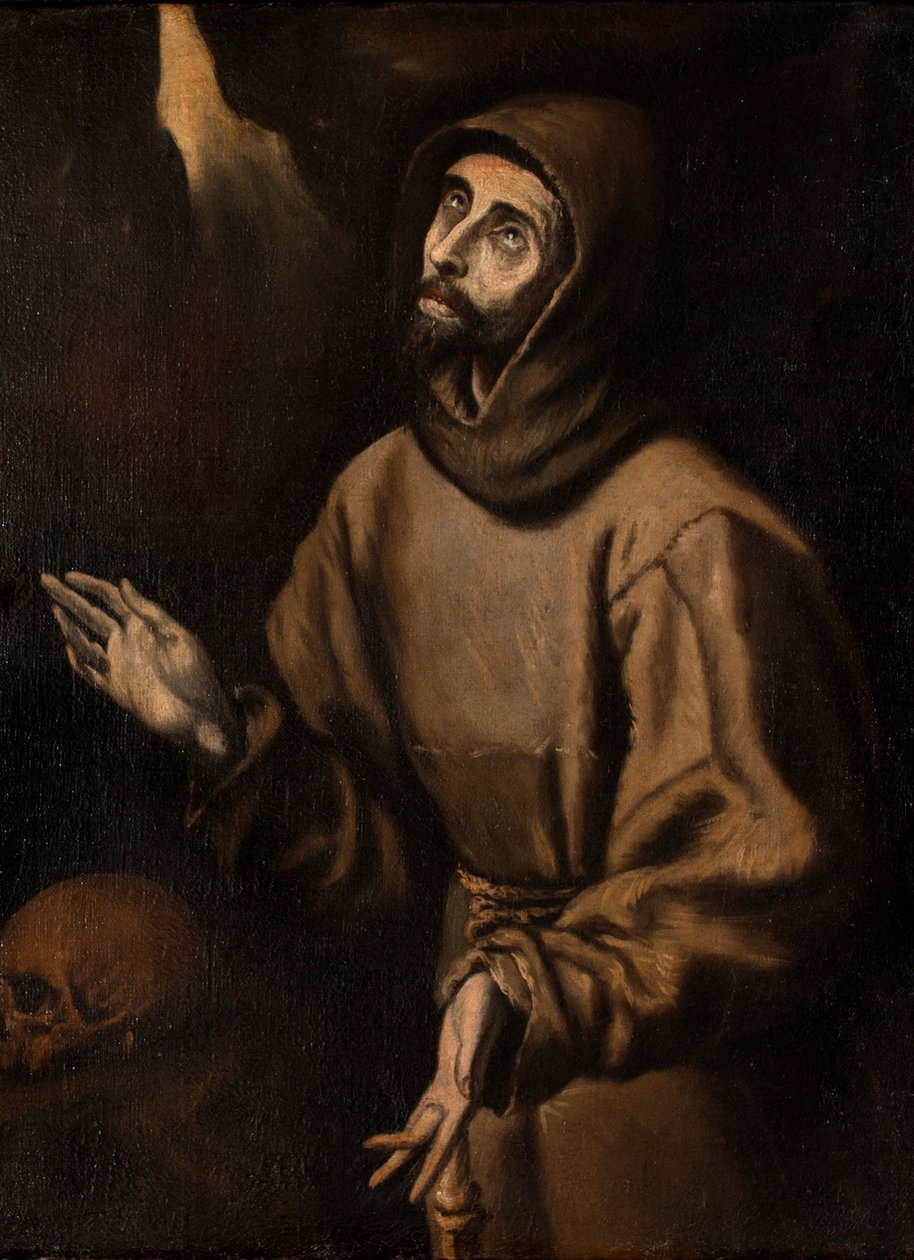 Spaans:  El éxtasis de San Francisco de Asís De extase van Franciscus van Assisi door Blas Muñoz