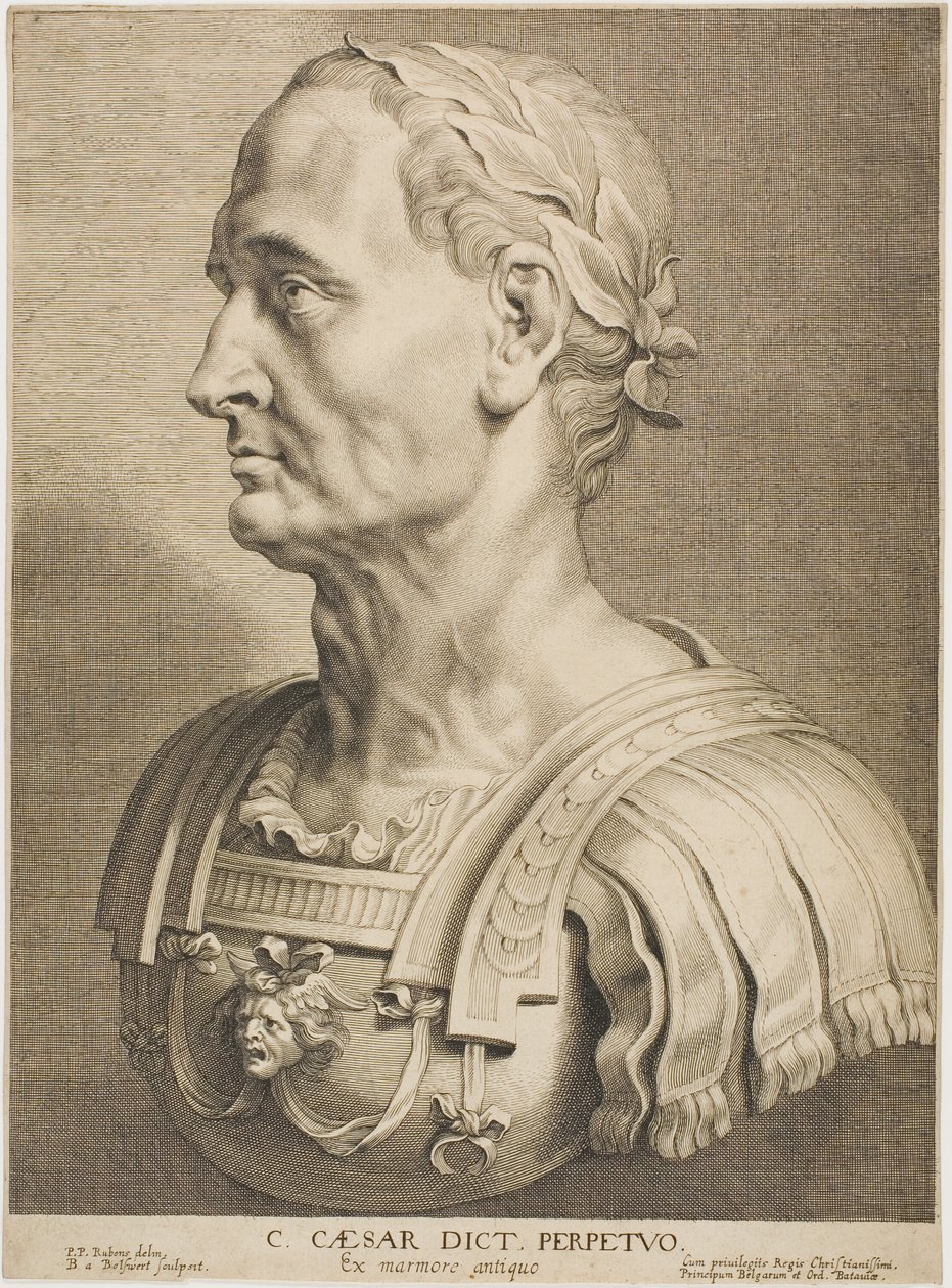 Julius Caesar, eeuwigdurend dictator, uit Twaalf beroemde Griekse en Romeinse mannen door Boetius Adams Bolswert