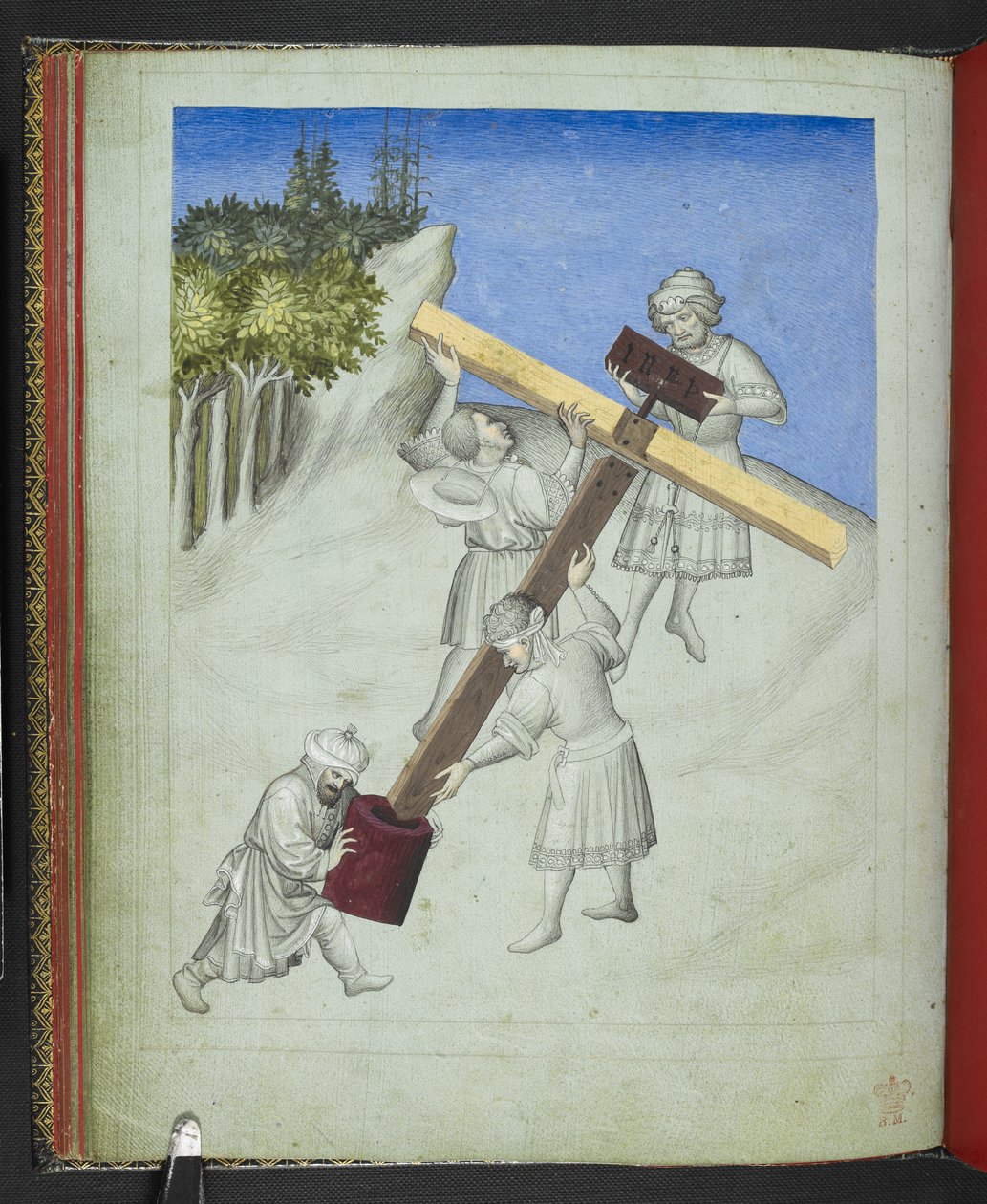 Add 24189, f.11v, De samenstelling van Christus