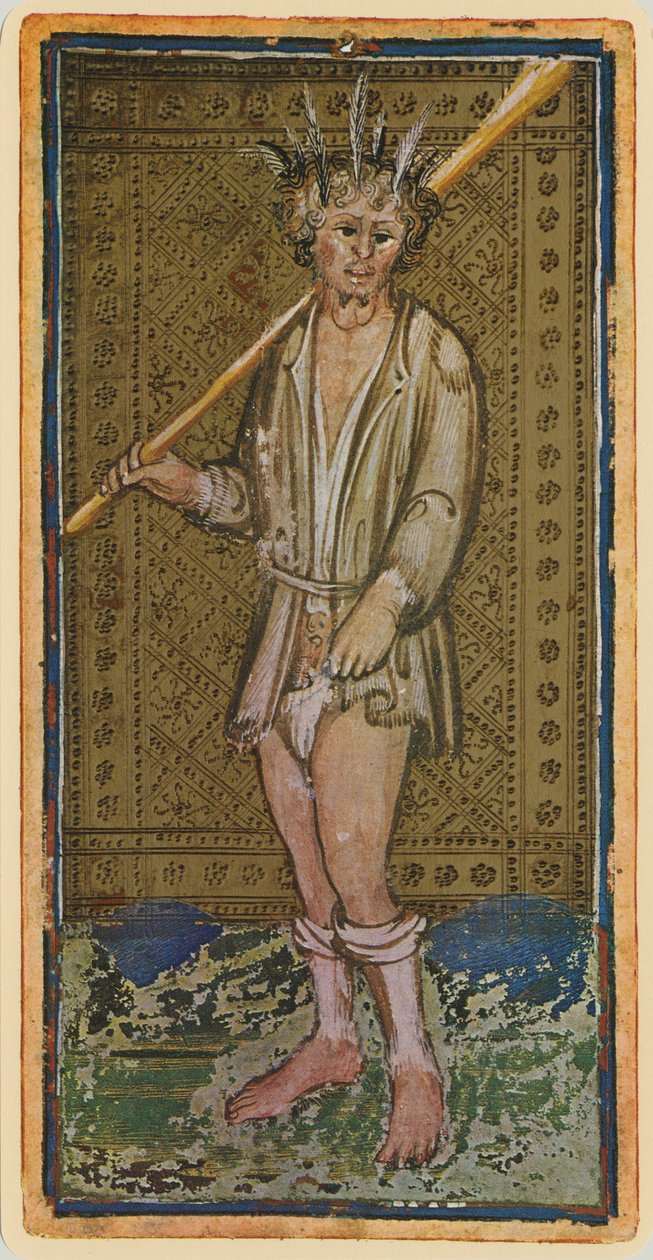 De Dwaas, facsimile van een tarotkaart uit het 