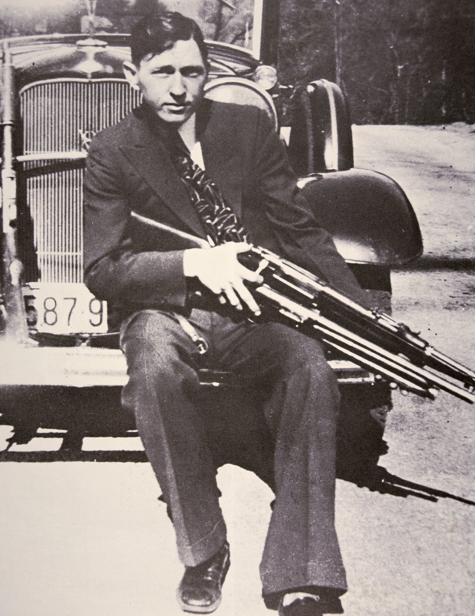 Clyde Barrow door Bonnie Parker