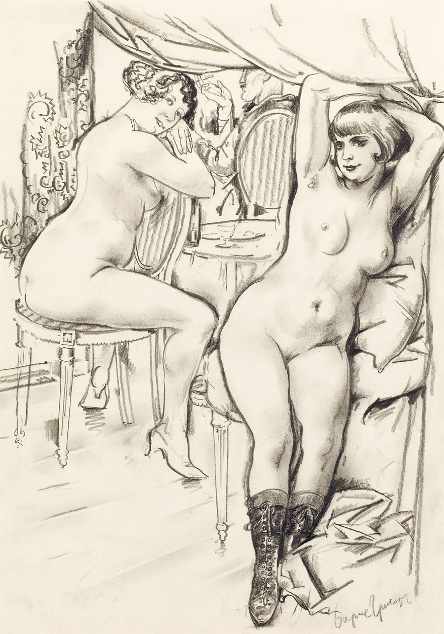 Prostituees door Boris Dmitrievich Grigoriev