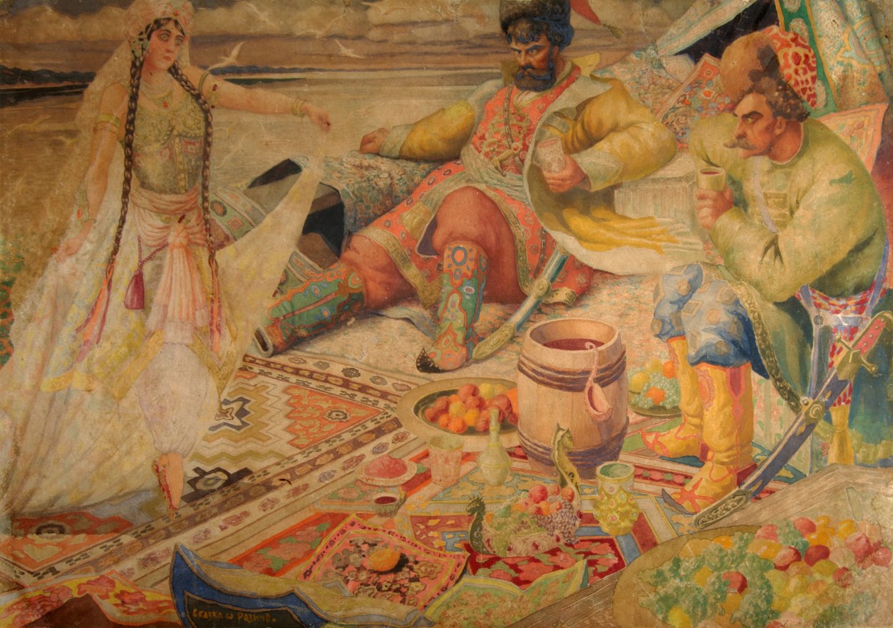 Stepan Razin door Boris Mikhailovich Kustodiev