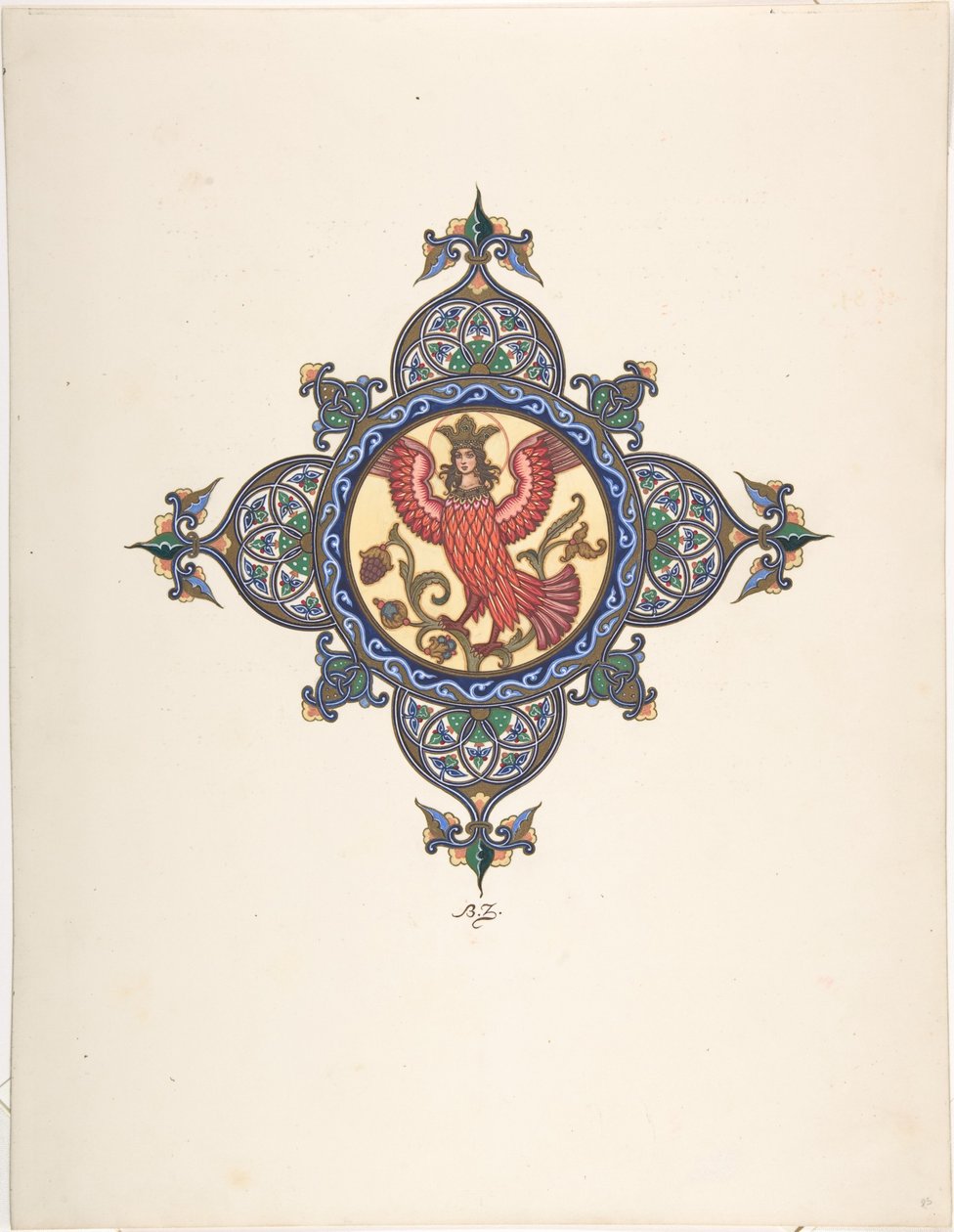 Vuurvogel als Tsarevna, ca. 1925 door Boris Vasilievich Zvorykin