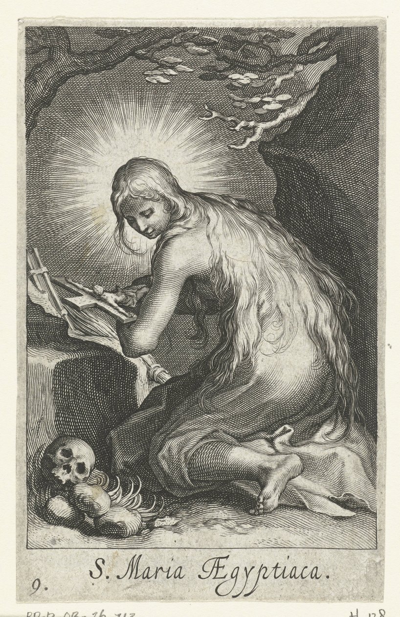 Heilige Maria van Egypte als kluizenares door Boëtius Adamsz. Bolswert