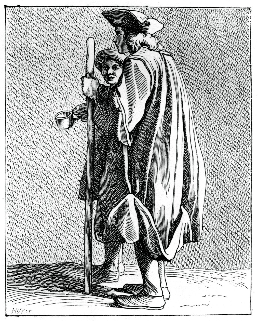 Blinde man van Quinze-Vingts, 1737-1742 door Bouchardon
