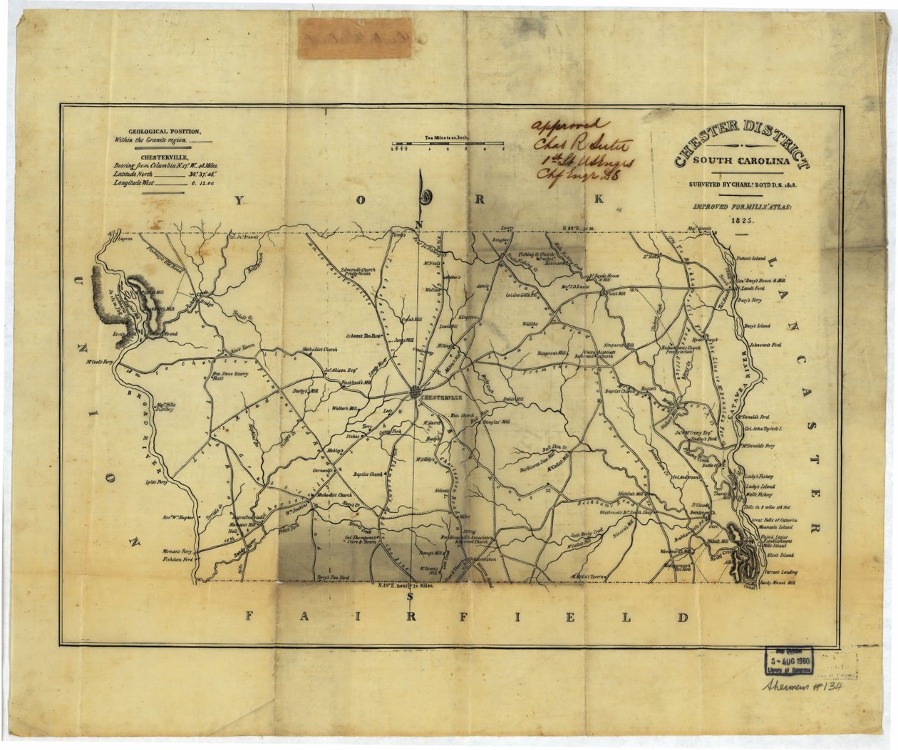 Chester District, South Carolina LOC door Boyd Mills