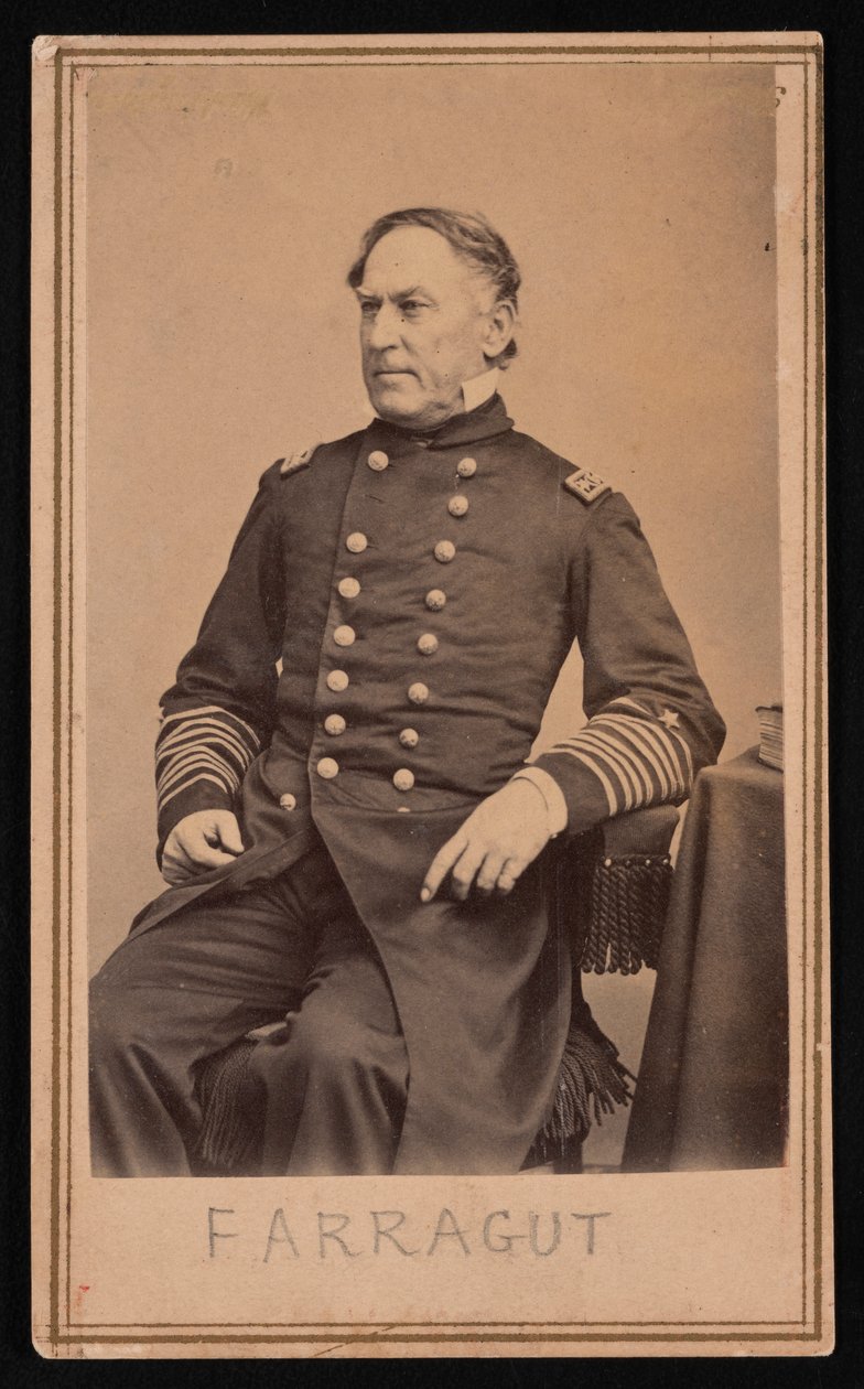 Portret van David Glasgow Farragut 1801-1870, voor 1870 door Brady