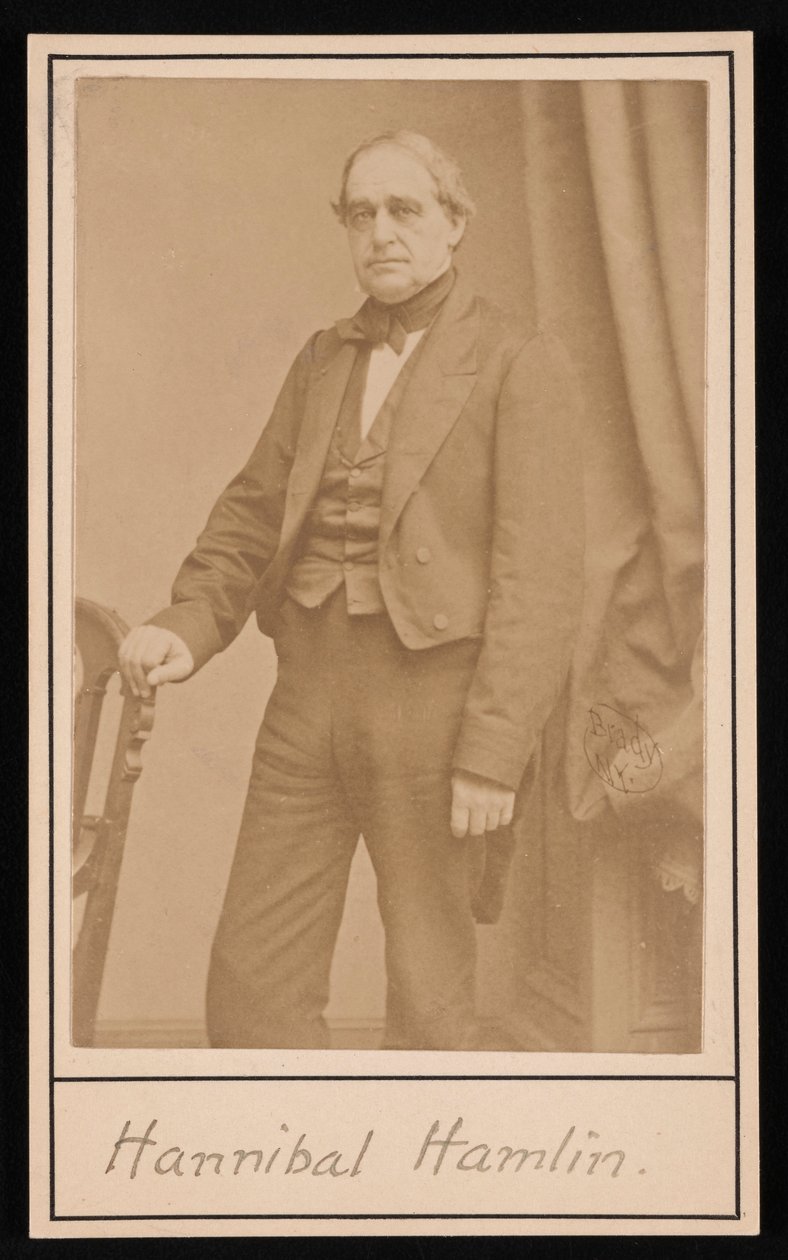 Portret van Hannibal Hamlin 1809-1891, 1857 door Brady