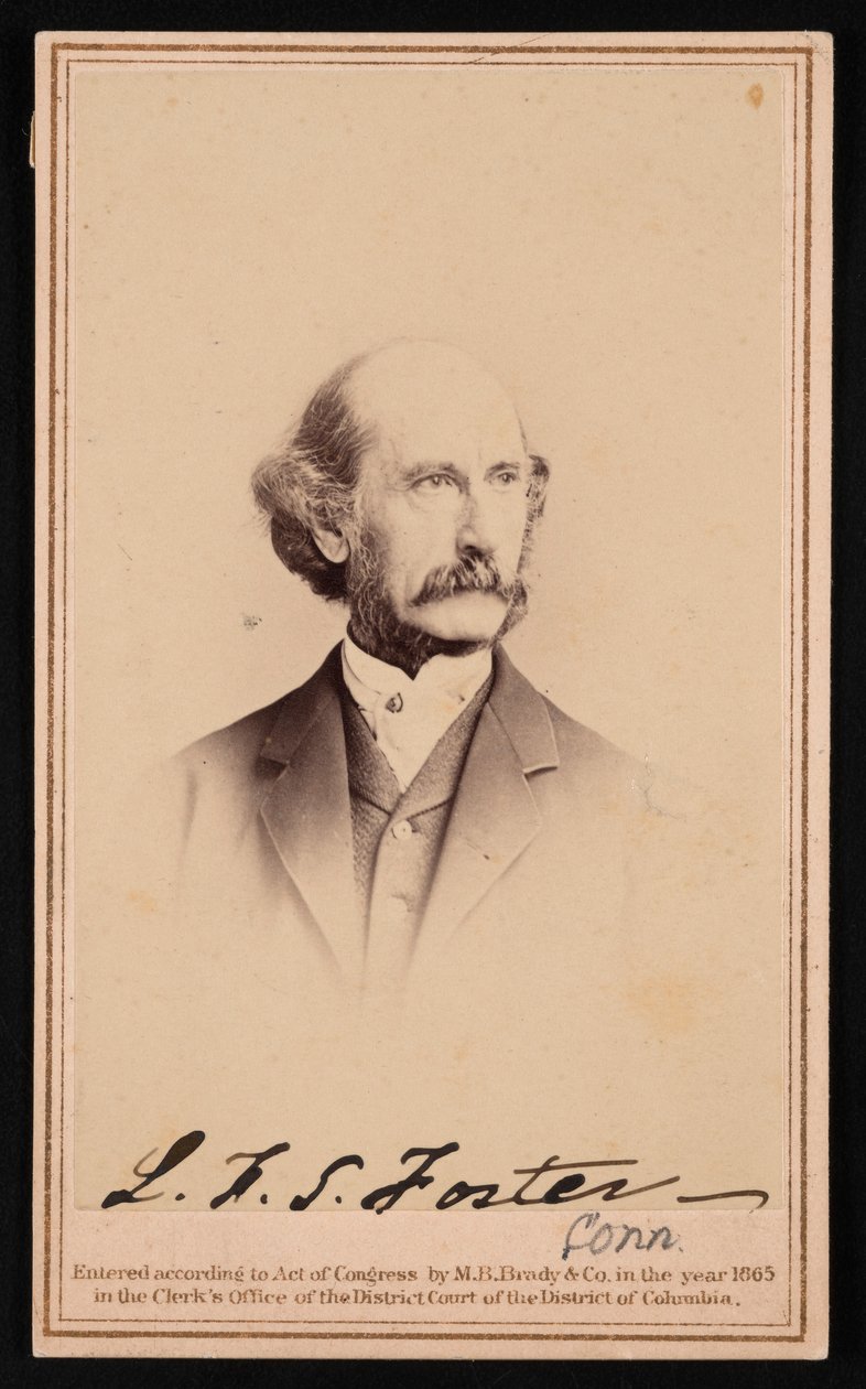Portret van LaFayette Sabine Foster 1806-1880, Voor 1869. door Brady
