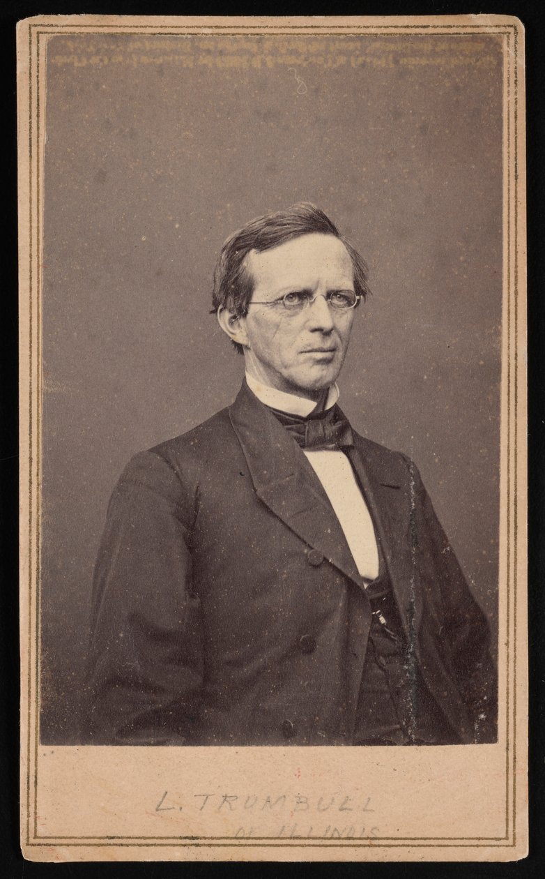 Portret van Lyman Trumbull 1813-1896, Tussen 1864 en 1868 door Brady