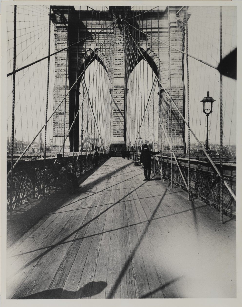 East River Bridge, 1888 door Breading G. Way