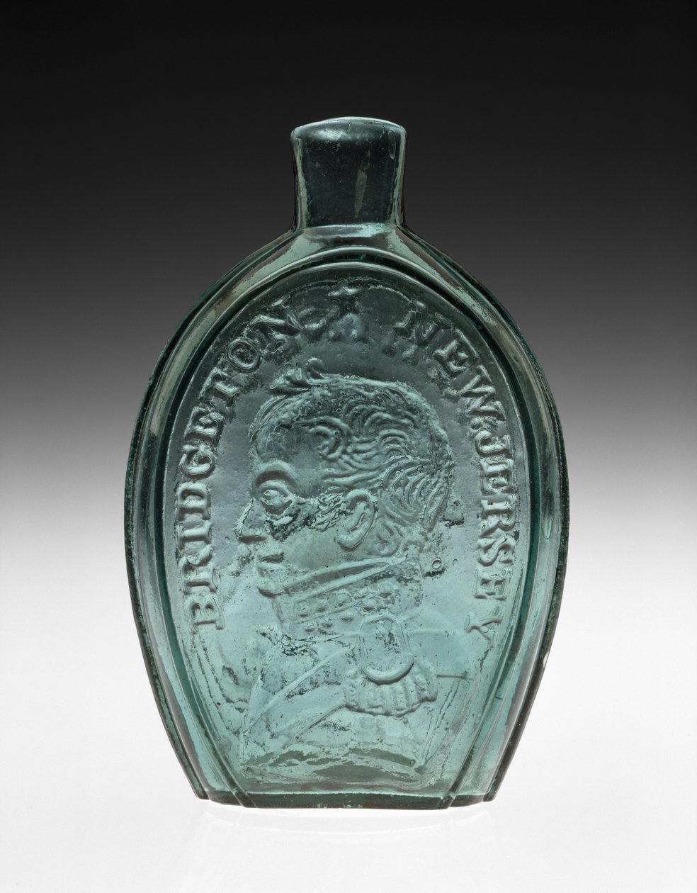 Gegraveerde Fles door Bridgeton Glass Works