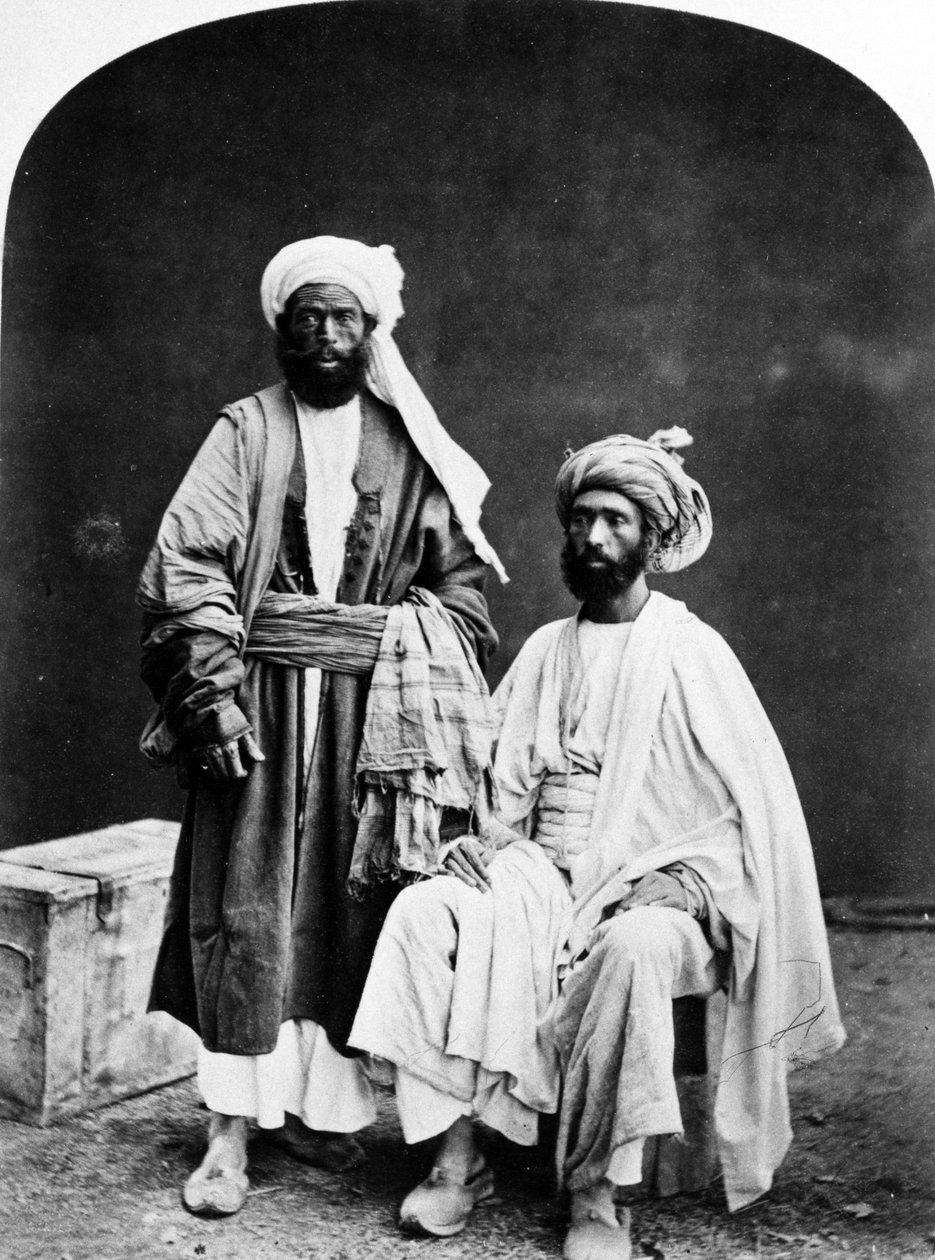 Afghaanse handelaren, ca. 1860s-70s door British Photographer