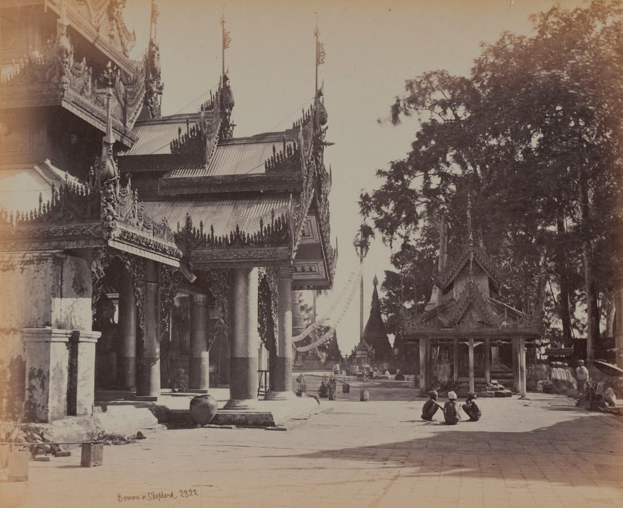 Hof in het paleis, Mandalay door British Photographer