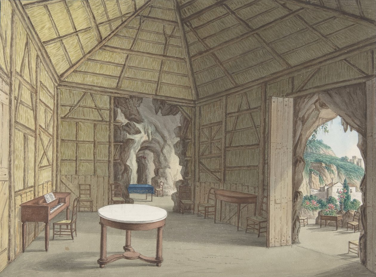 Eetkamer, Villa Barbaja, Napels, 1800-1870 door British Anonymous 19th Century.