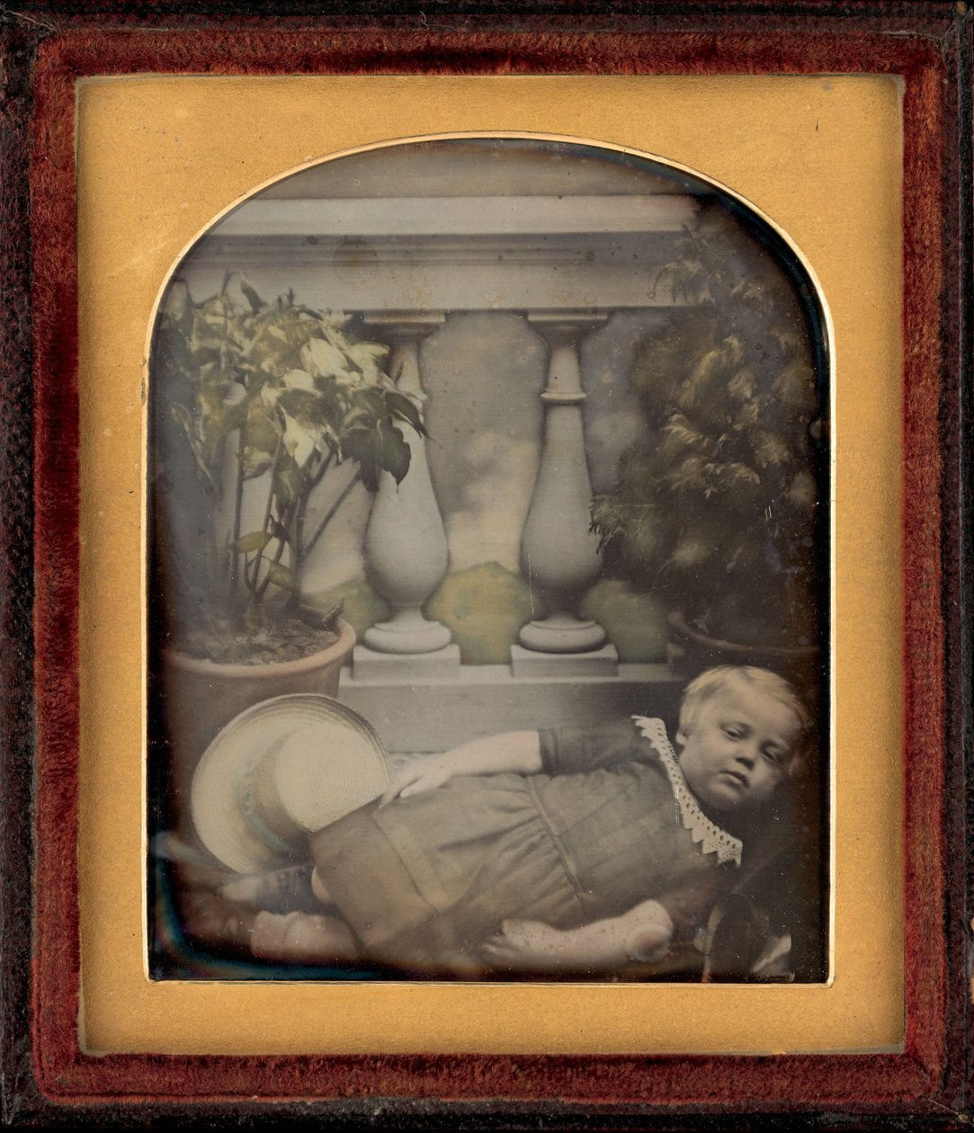 Portret van een kind,c. 1850 (foto) door British Photographer