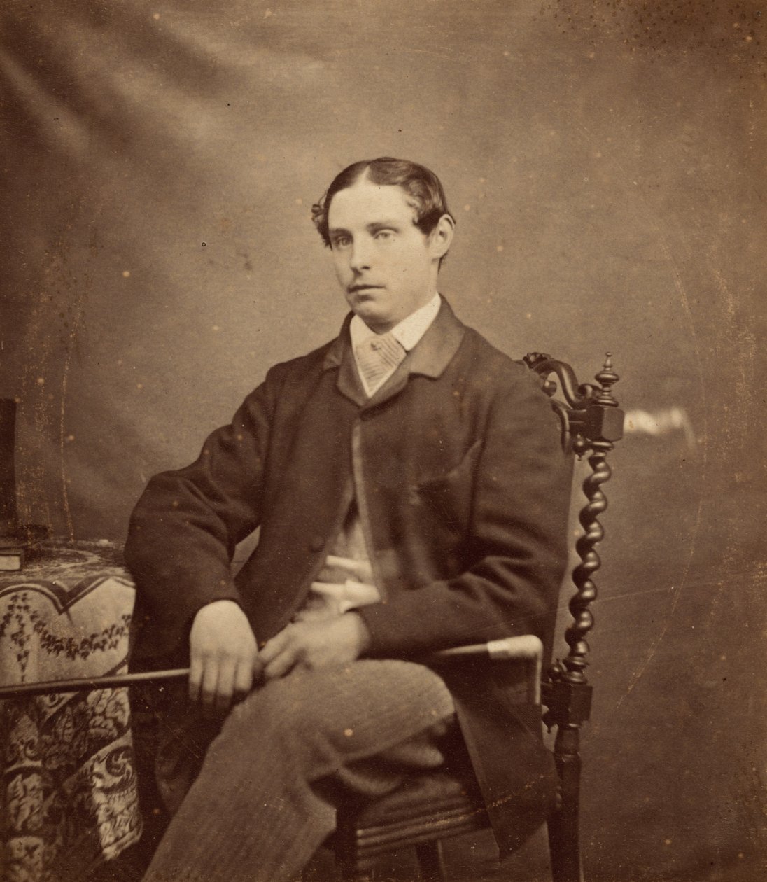 Portret van een man,c. 1855 (foto) door British Photographer