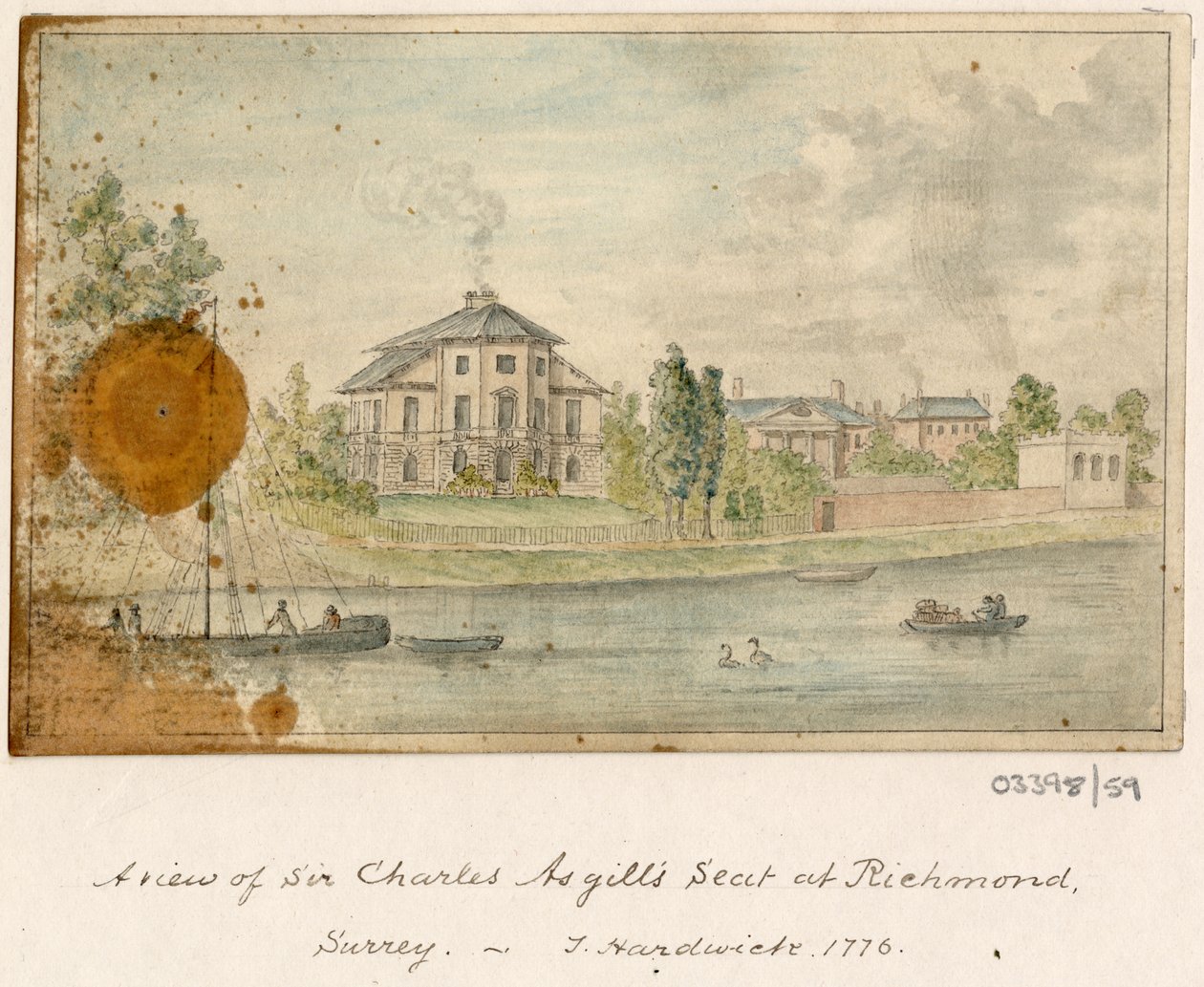 Een reeks schetsen, uitzichten in Groot-Brittannië, het Continent en Amerika 1772-1778 door British School